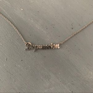 Ban.do "depression" necklace, white gold